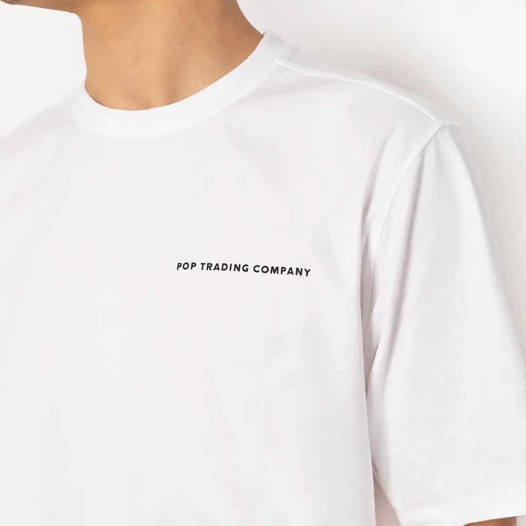 T-Shirts|Pop Trading Company Pop Logo T-Shirt - White