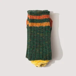 Socks|Kapital Rainbow Happy Heel Socks - Green