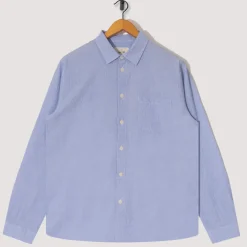 Shirts|Folk Relaxed Fit Shirt - Blue Texture