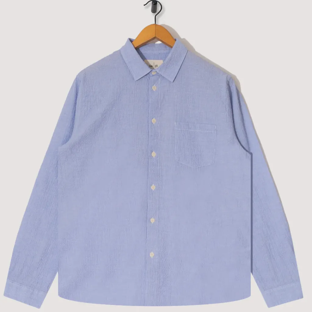 Shirts|Folk Relaxed Fit Shirt - Blue Texture