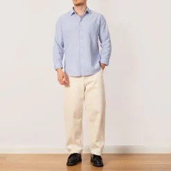 Shirts|Folk Relaxed Fit Shirt - Blue Texture