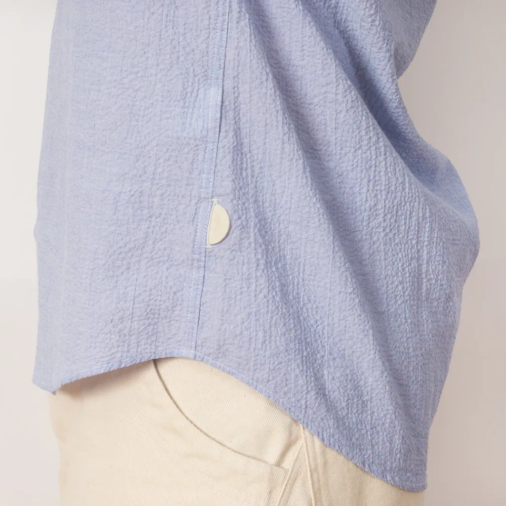 Shirts|Folk Relaxed Fit Shirt - Blue Texture