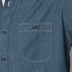 Shirts|OrSlow Relaxed Fit Work Shirt - Chambray