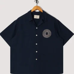 Shirts|Folk Relaxed Soft Collar Shirt - Navy