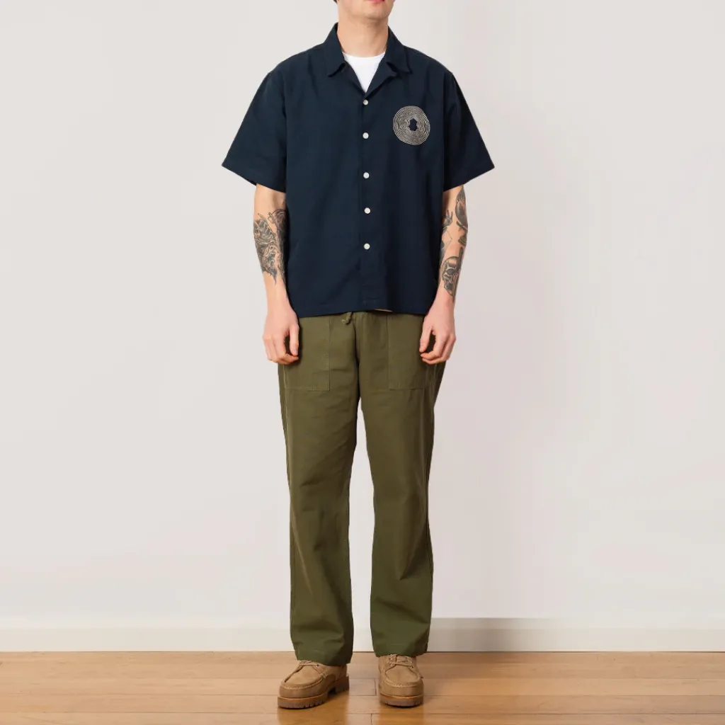 Shirts|Folk Relaxed Soft Collar Shirt - Navy