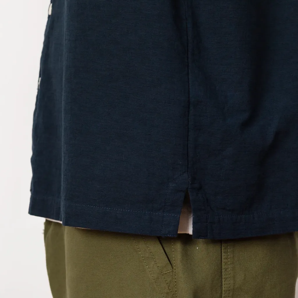 Shirts|Folk Relaxed Soft Collar Shirt - Navy