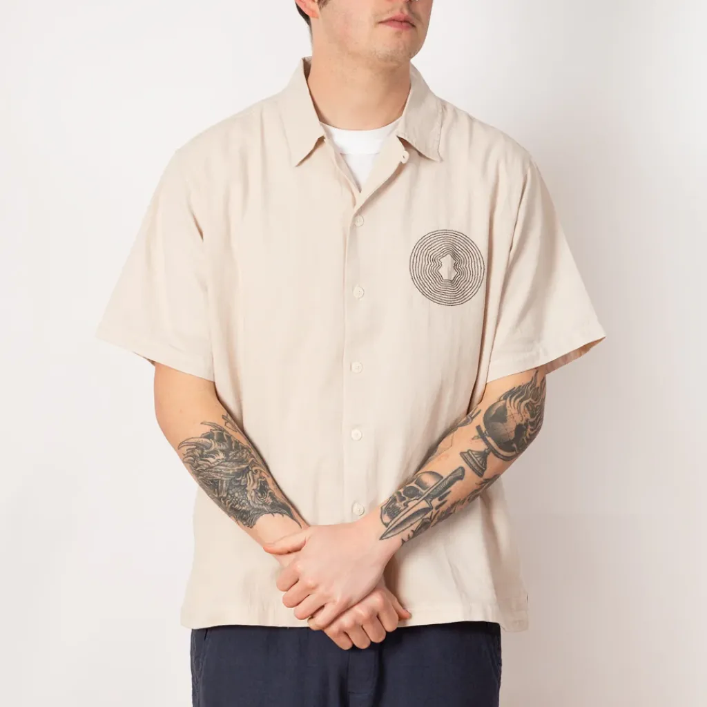 Shirts|Folk Relaxed Soft Collar Shirt - Light Stone