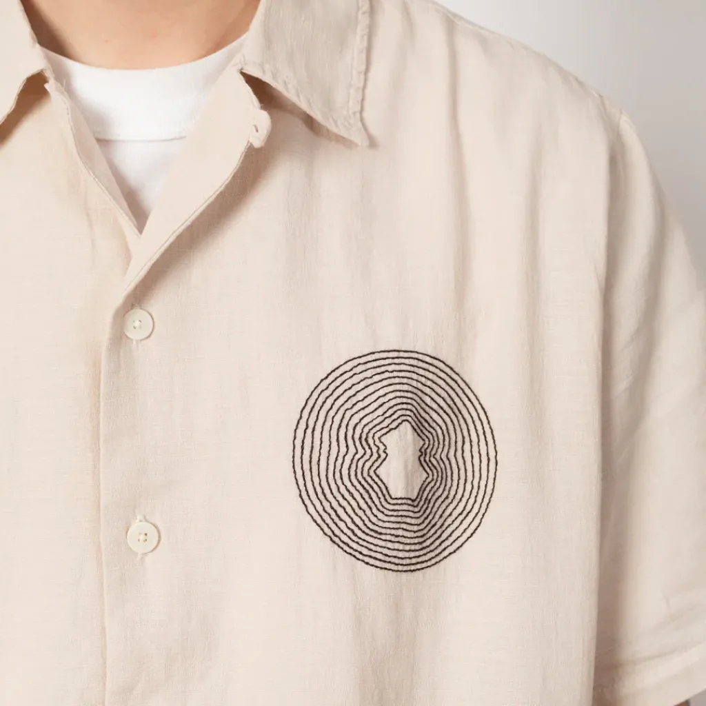 Shirts|Folk Relaxed Soft Collar Shirt - Light Stone