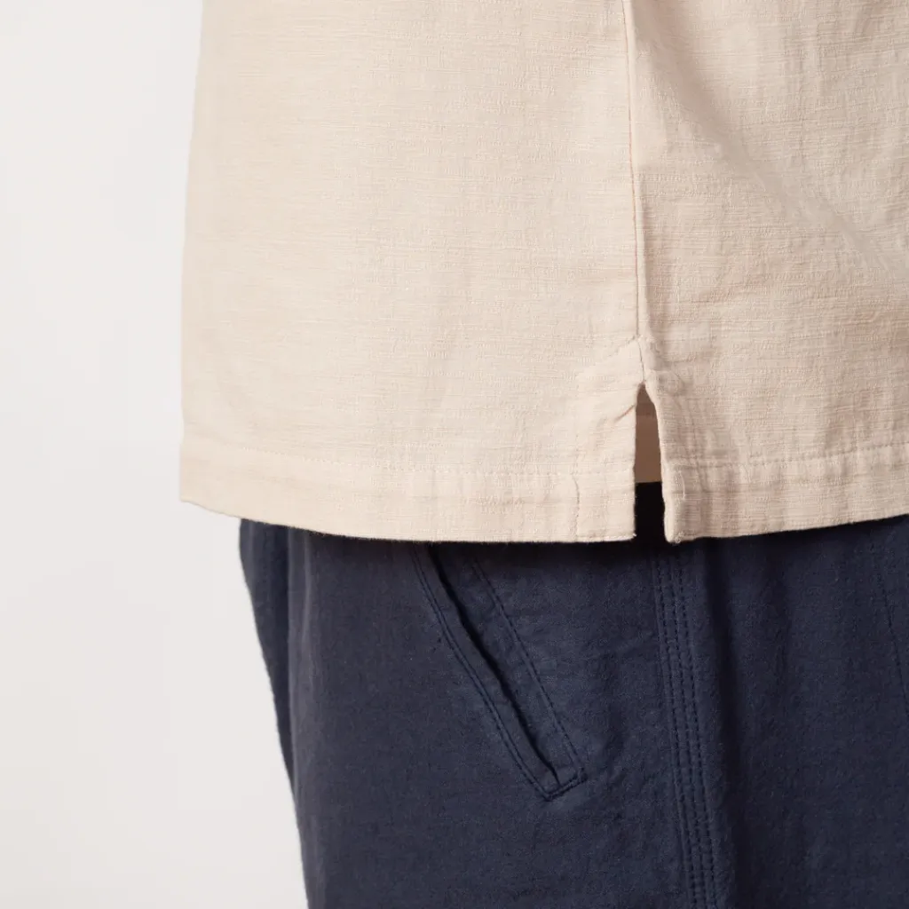 Shirts|Folk Relaxed Soft Collar Shirt - Light Stone