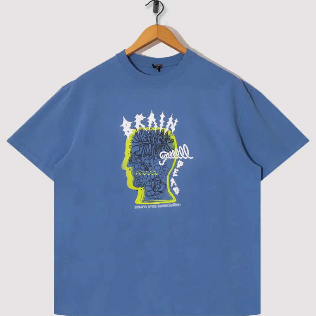 T-Shirts|Brain Dead Ringing Ear T-Shirt - Blue
