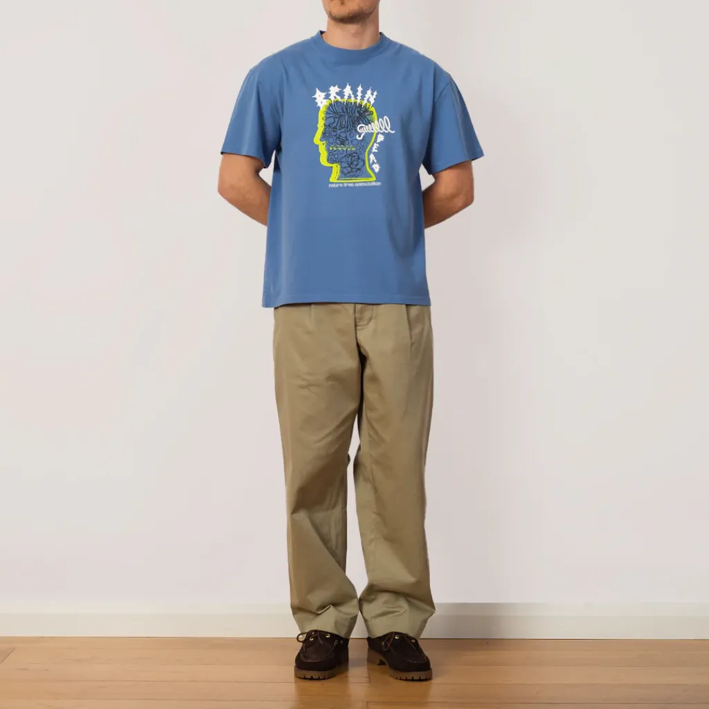 T-Shirts|Brain Dead Ringing Ear T-Shirt - Blue