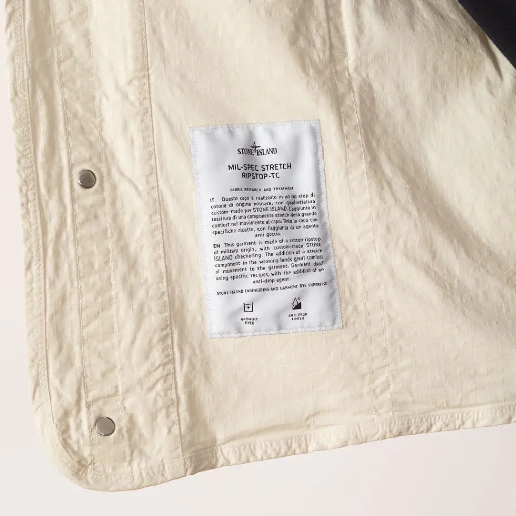 Jackets|Stone Island Ripstop Vest - Ivory (V0093)