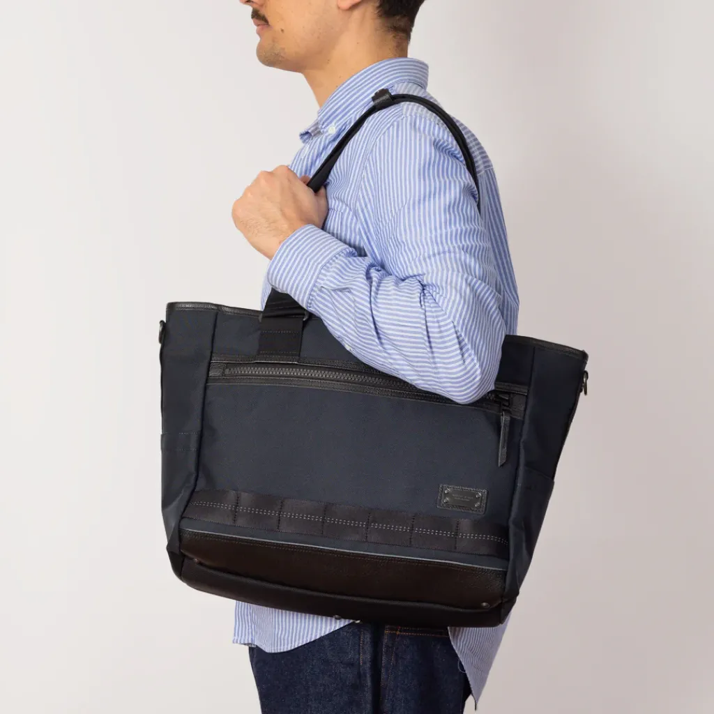 Bags|Master Piece Rise Tote Bag Briefcase - Navy