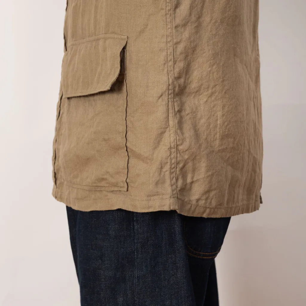 Jackets|Kaptain Sunshine Safari Shirt Jacket - Beige