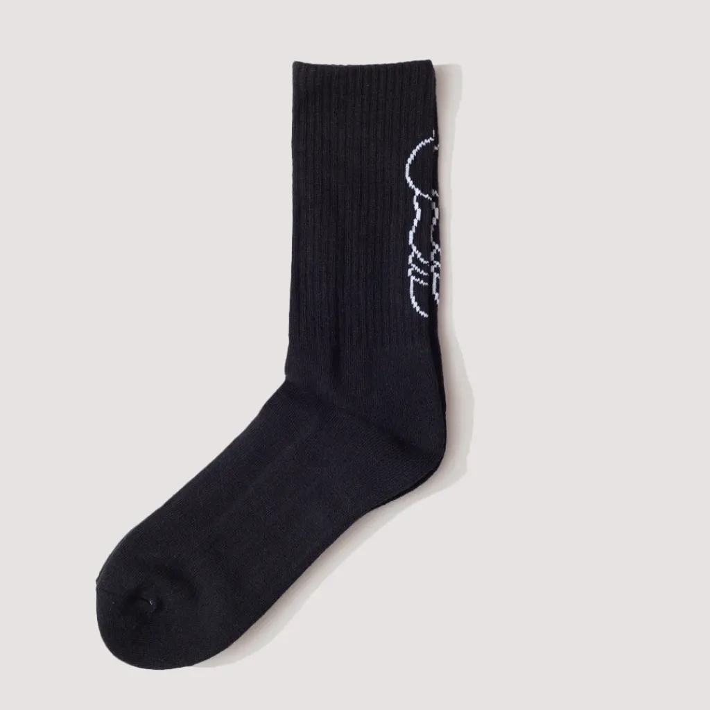 Socks|Service Works Salt + Pepper Socks - Black