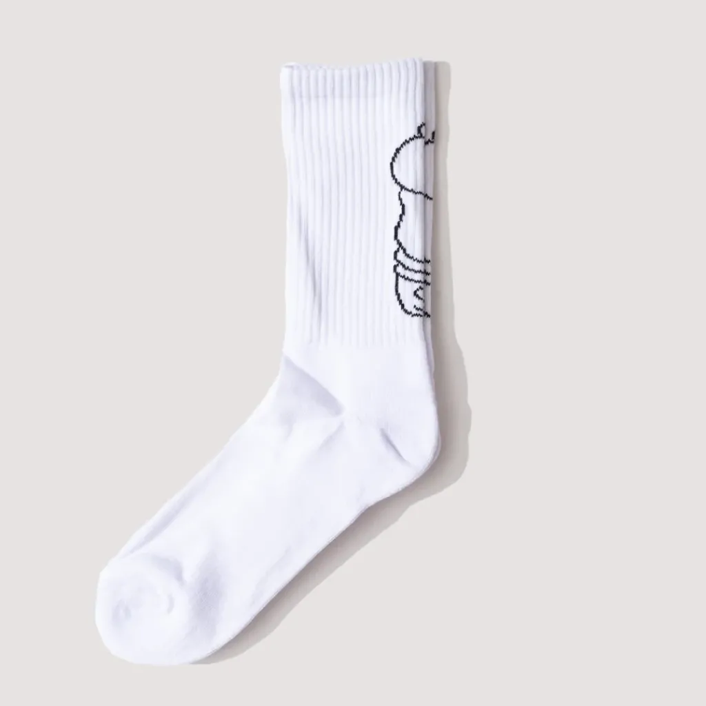 Socks|Service Works Salt + Pepper Socks - White