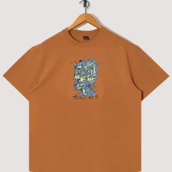 T-Shirts|Brain Dead Scrambled Head T-Shirt - Cumin