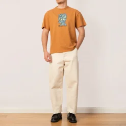 T-Shirts|Brain Dead Scrambled Head T-Shirt - Cumin