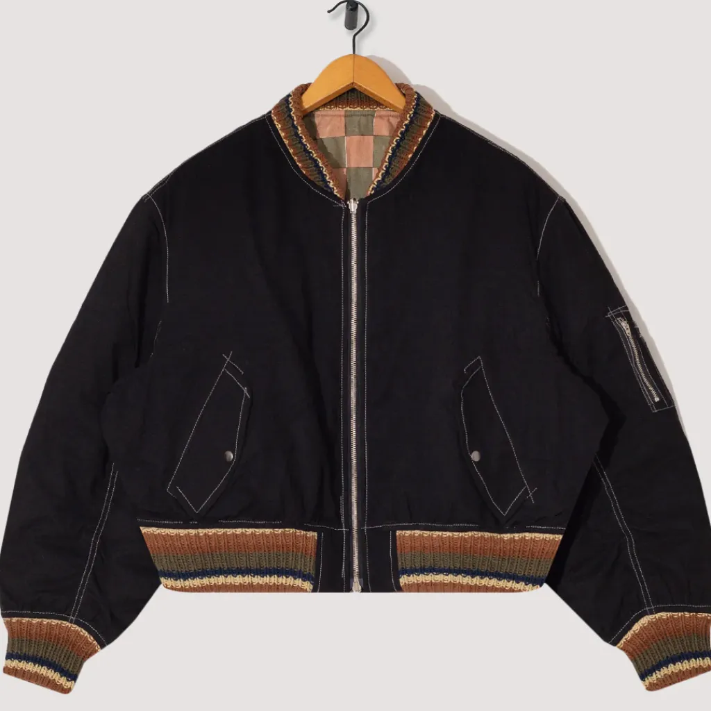 Jackets|Story MFG Seed Bomber - Black Wonky-Wear