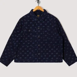 Jackets|Needles Short Coverall Jacket Printed Kasuri - Papillon