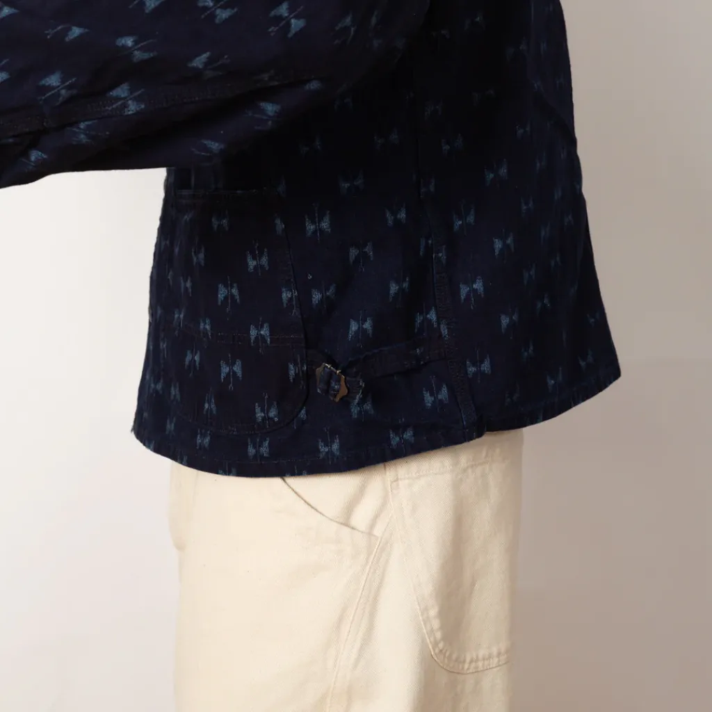 Jackets|Needles Short Coverall Jacket Printed Kasuri - Papillon