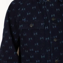Jackets|Needles Short Coverall Jacket Printed Kasuri - Papillon