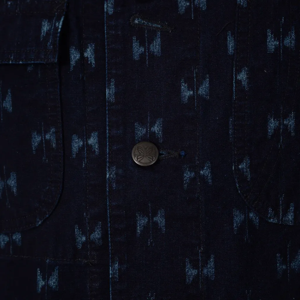 Jackets|Needles Short Coverall Jacket Printed Kasuri - Papillon