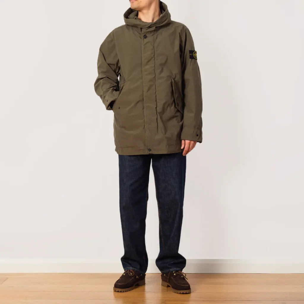 Jackets|Stone Island Short Parka - Military Green (V0054)