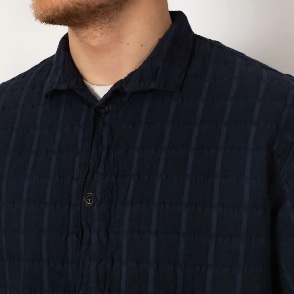 Shirts|Tender Co. Short Sleeve Flipped Collar Shirt - Hadal Blue