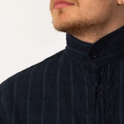 Shirts|Tender Co. Short Sleeve Flipped Collar Shirt - Hadal Blue