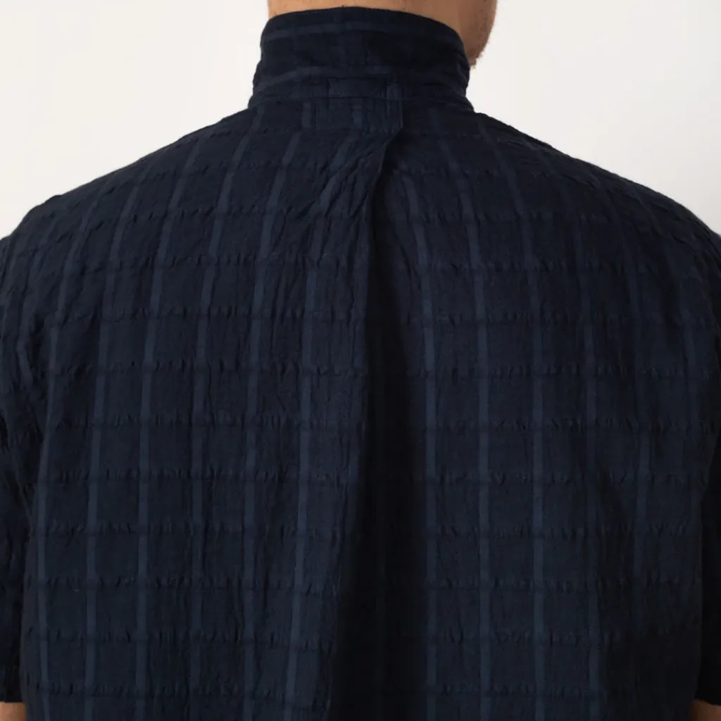 Shirts|Tender Co. Short Sleeve Flipped Collar Shirt - Hadal Blue