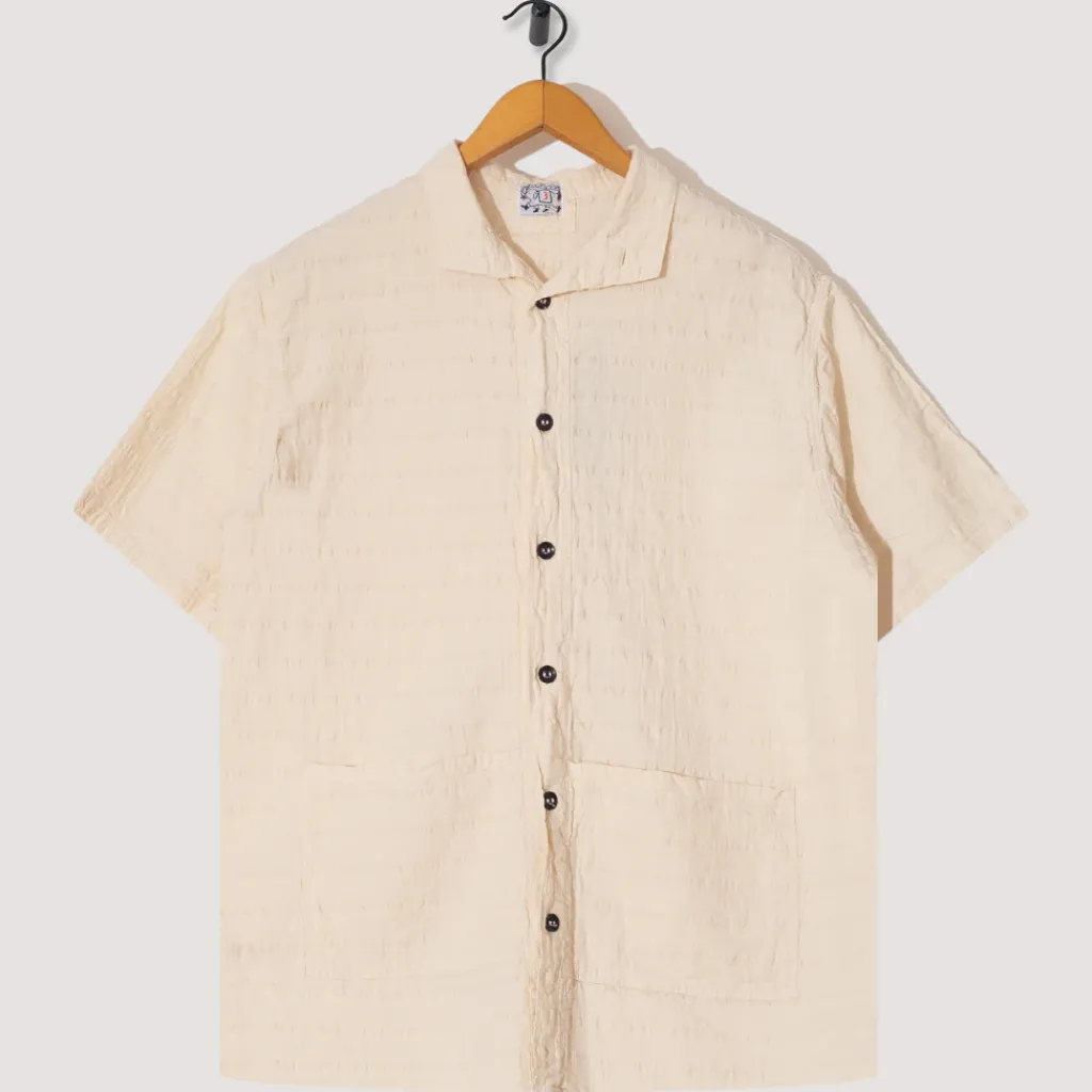 Shirts|Tender Co. Short Sleeve Flipped Collar Shirt - Rinsed