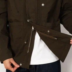 Jackets|Stone Island Short Stand Collar Jacket - Military Green