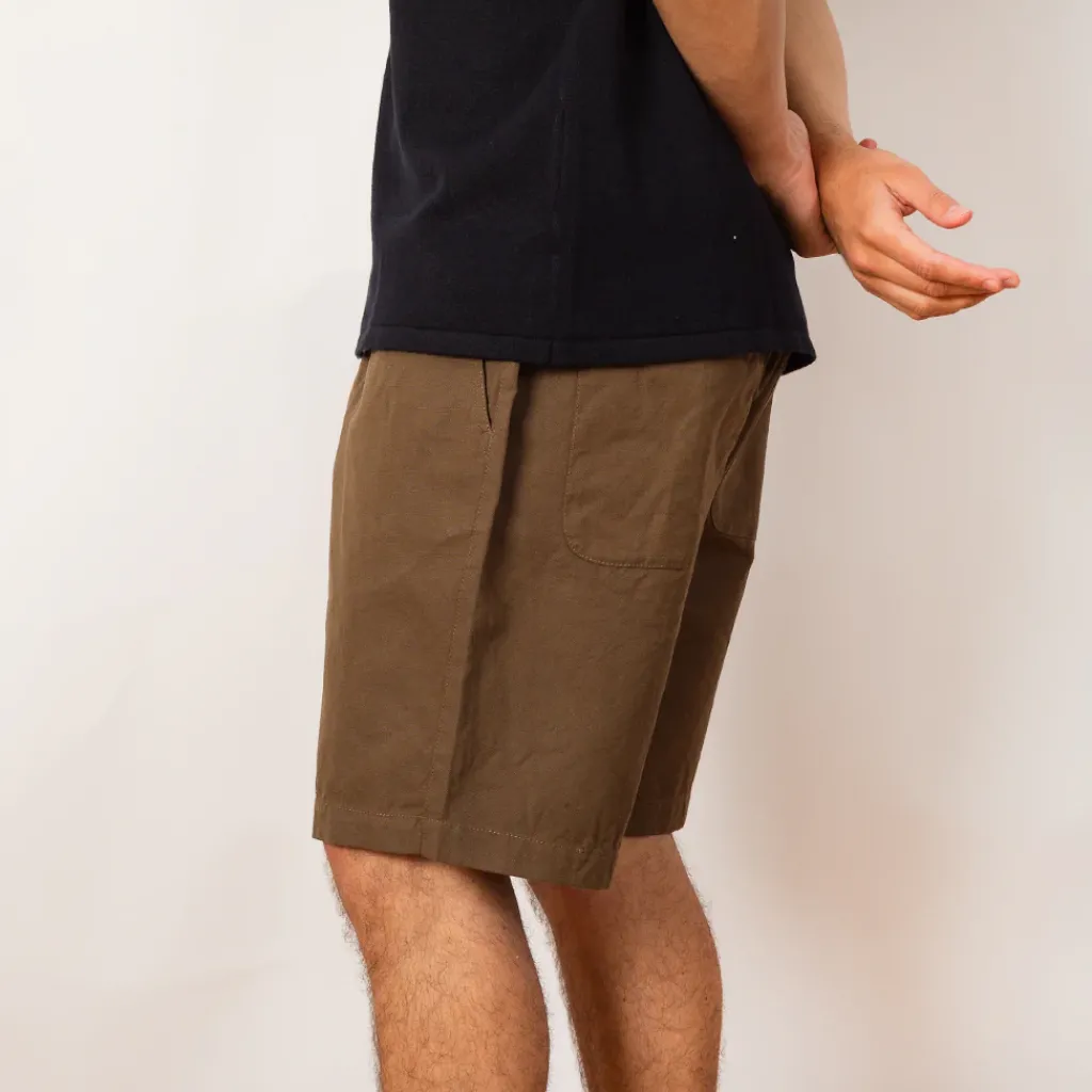 Shorts|Universal Works Simple Short - Khaki