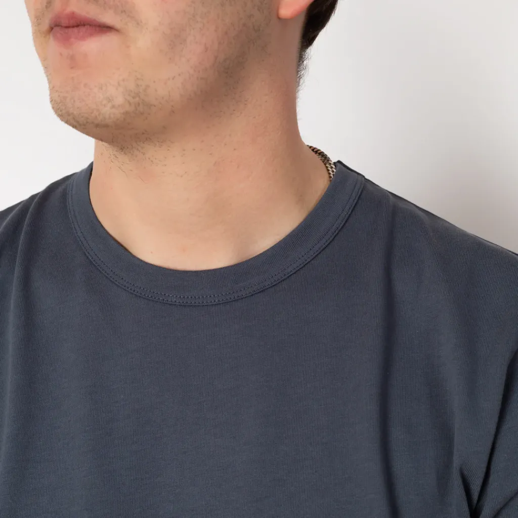 T-Shirts|Sunspel Single Jersey T-Shirt - Slate Blue
