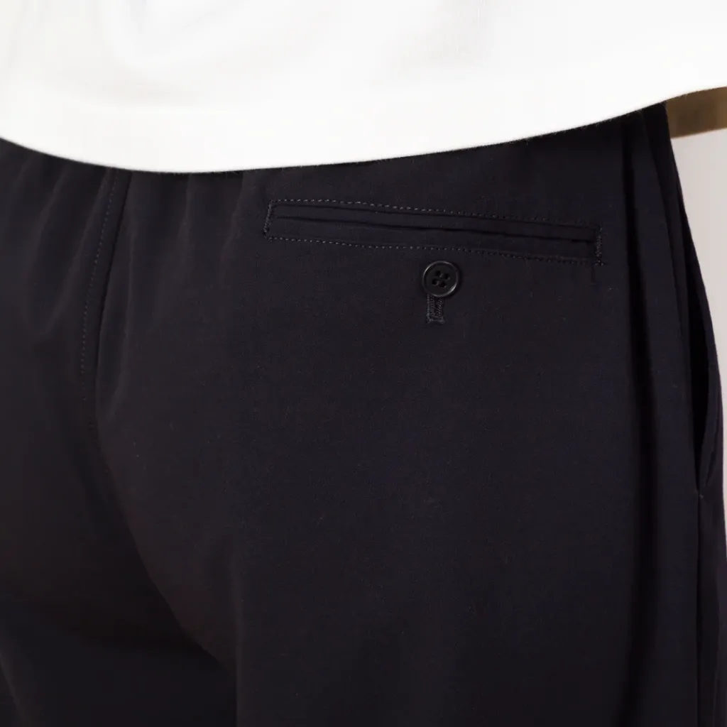 Trousers|Sage De Cret Single Pleated Wide Pants - Navy