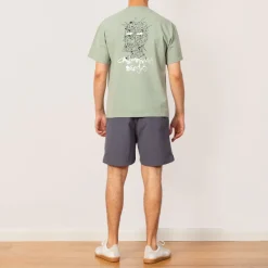 T-Shirts|Brain Dead Skram T-Shirt - Seafoam