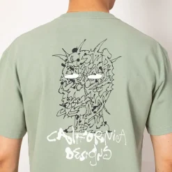 T-Shirts|Brain Dead Skram T-Shirt - Seafoam