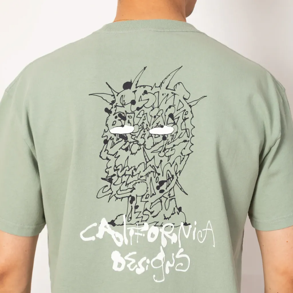 T-Shirts|Brain Dead Skram T-Shirt - Seafoam
