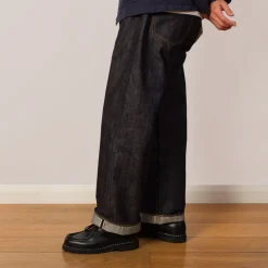 Jeans|Visvim Social Sculpture 01 Wide Raw Jean - Indigo