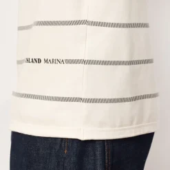 T-Shirts|Stone Island Marina Spell Out Sweatshirt - Ivory (V0093)