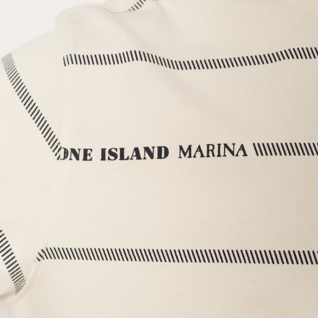 T-Shirts|Stone Island Marina Spell Out Sweatshirt - Ivory (V0093)