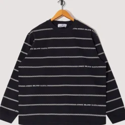 T-Shirts|Stone Island Marina Spell Out Sweatshirt - Navy Blue (V0020)