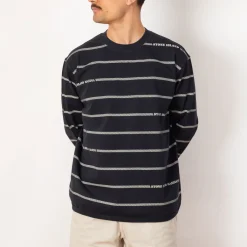 T-Shirts|Stone Island Marina Spell Out Sweatshirt - Navy Blue (V0020)