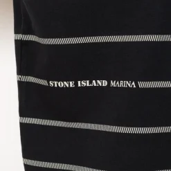 T-Shirts|Stone Island Marina Spell Out Sweatshirt - Navy Blue (V0020)