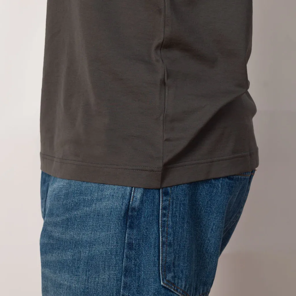 T-Shirts|Sunspel S/S Crew Neck T-Shirt - Charcoal