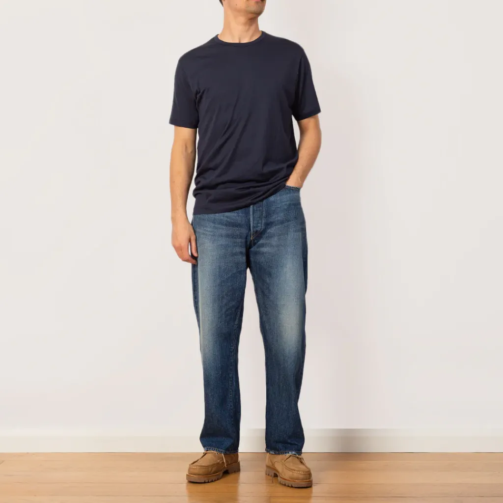 T-Shirts|Sunspel S/S Crew Neck T-Shirt - Navy