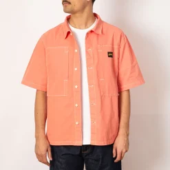 Shirts|Stan Ray S/S Painter Shirt - Washed Red Poplin