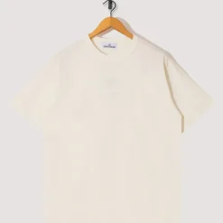 T-Shirts|Stone Island Stitch Logo T-Shirt - Ivory (V0093)