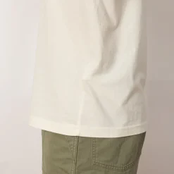 T-Shirts|Stone Island Stitch Logo T-Shirt - Ivory (V0093)